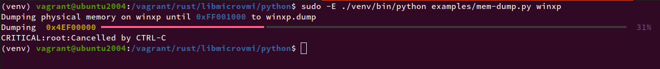 mem-dump output